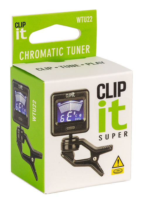 Chromatic Digital Tuner Clip It Super - Button Battery  (For all stringed Instruments)