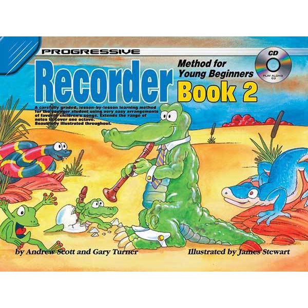 Progressive Recorder Book 2 for Young Beginners Book/CD - Arties Music Online