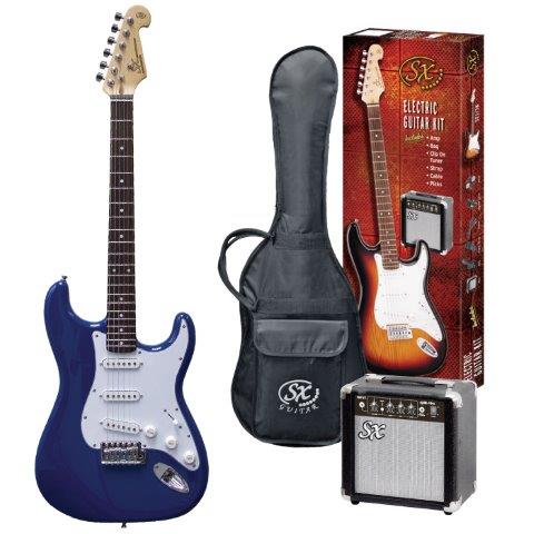 SX 4/4 Electric Guitar Pack in Blue