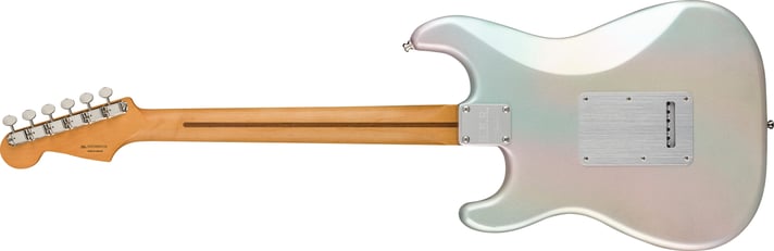 H.E.R. Stratocaster Maple Fingerboard Chrome Glow