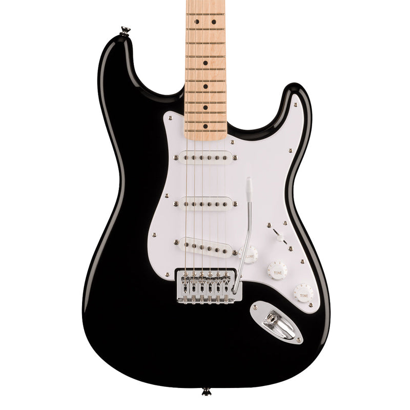 Squier Sonic Stratocaster Maple Fretboard, White Pickguard - Black