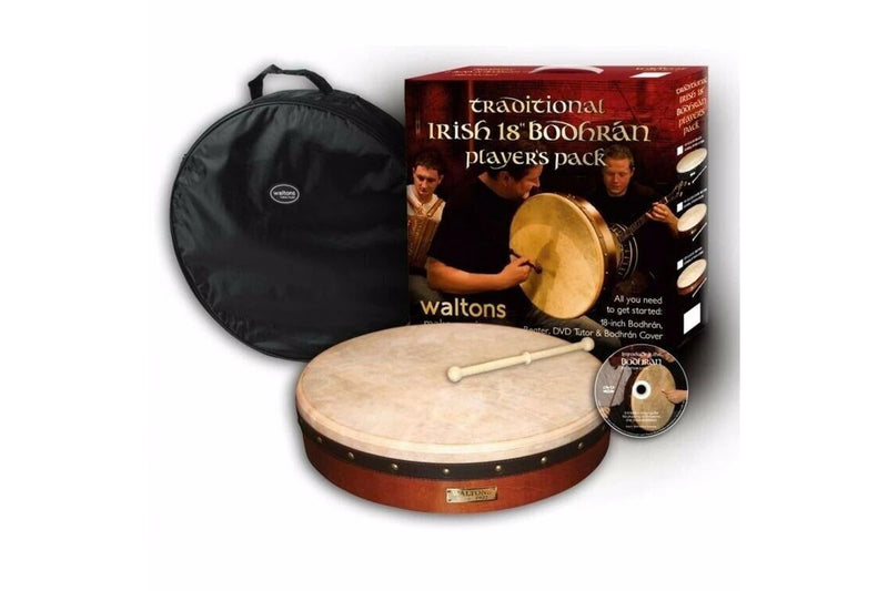 18" Bodhrán Pack Traditional with Beat DVD & Bag