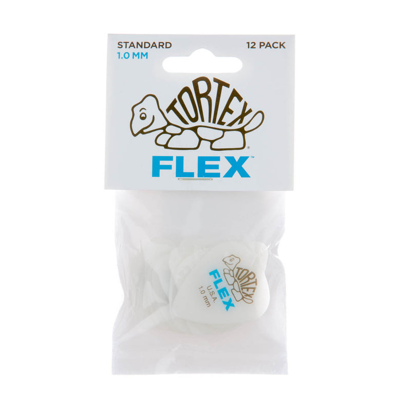 Dunlop 1.0mm Tortex Flex Picks - 12 Pack