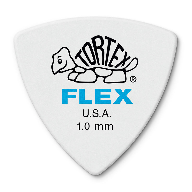 Dunlop 1.0mm Tortex Flex Tri Picks - 6 Pack