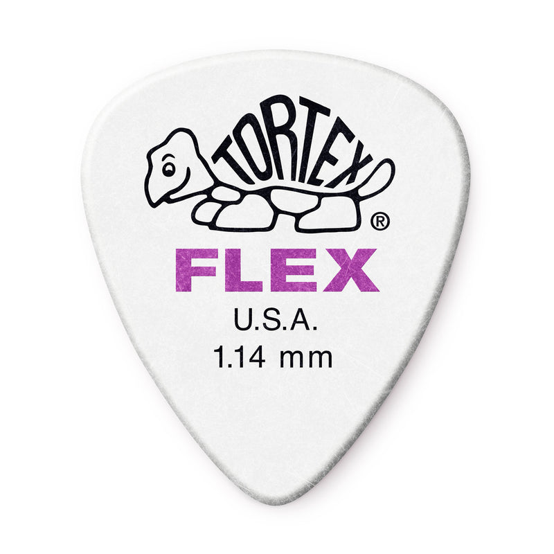 Dunlop 1.14mm Tortex Flex Picks - 12 Pack