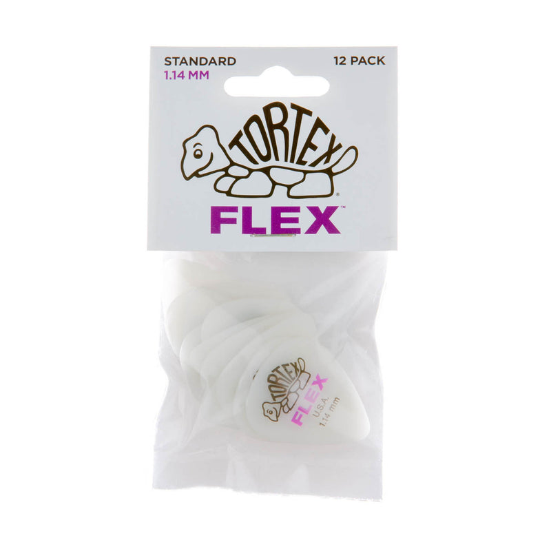 Dunlop 1.14mm Tortex Flex Picks - 12 Pack