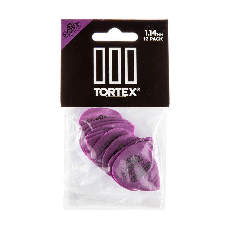 Dunlop 1.14mm Tortex TIII Picks - 12 Pack