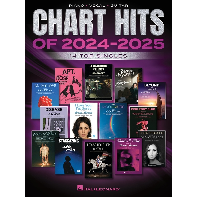 Chart Hits of 2024-2025 Songbook - Piano, Vocal, Guitar (PVG)