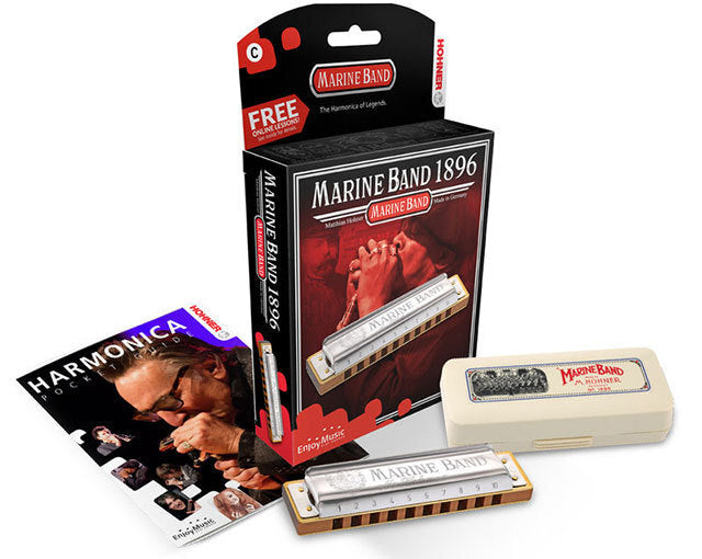 Hohner Marine Band - Diatonic Harmonica (Select Key)