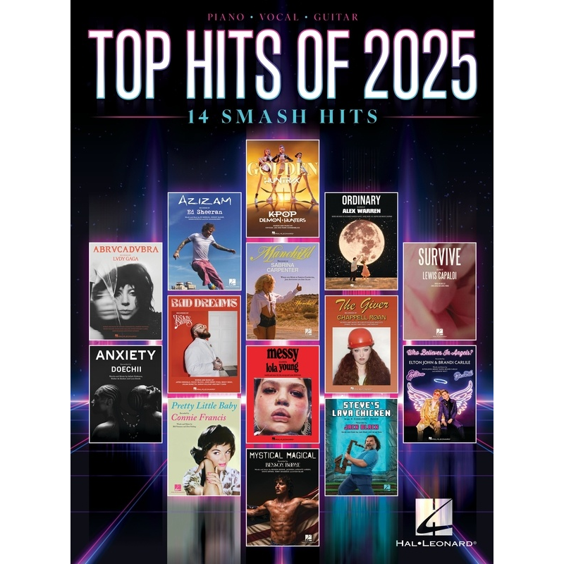 Top Hits of 2025 Songbook - Piano, Vocal, Guitar (PVG)