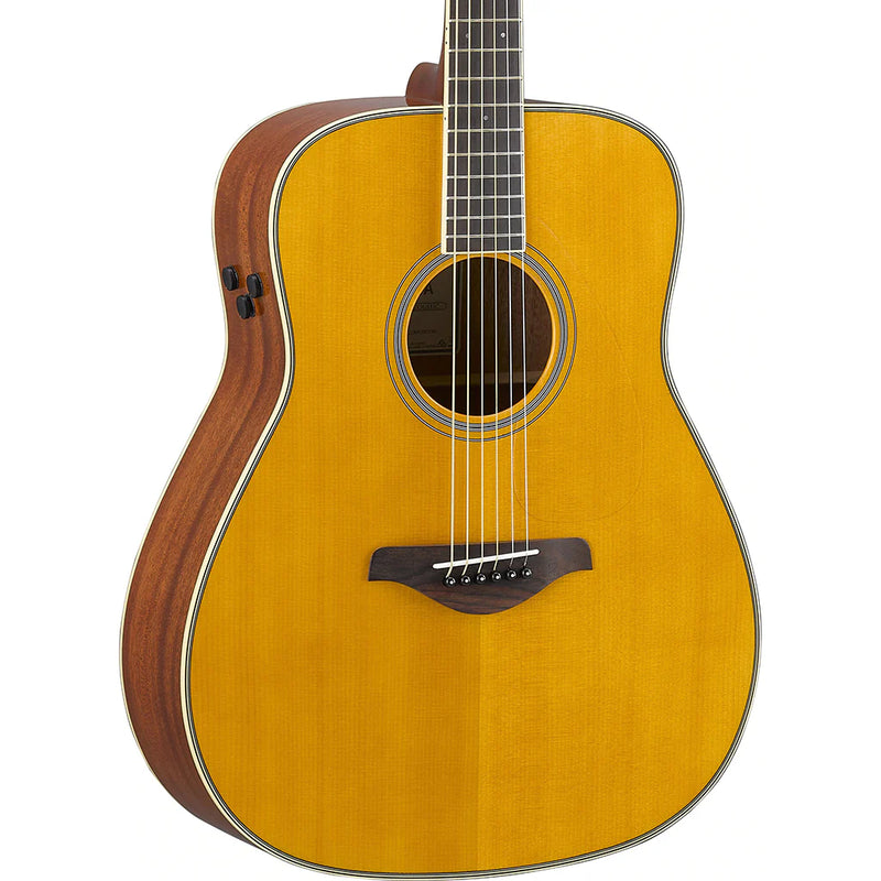Yamaha FG-TA TransAcoustic Dreadnaught Guitar - Vintage Tint