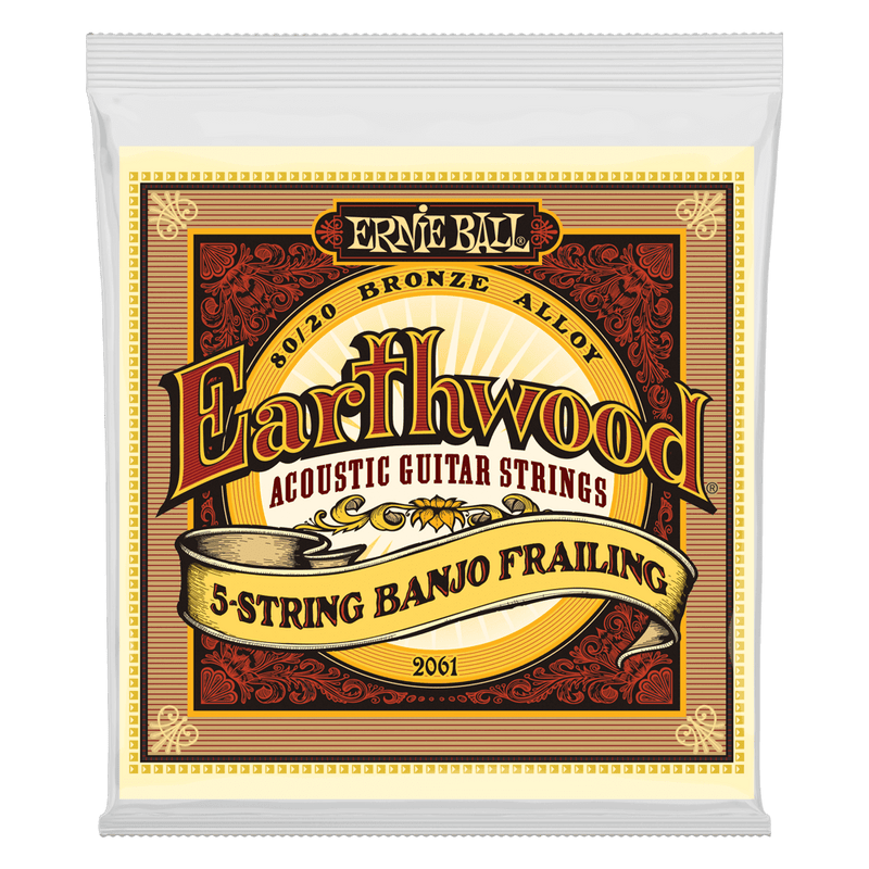 Ernie Ball Earthwood 80/20 Bronze 5-String Banjo Strings - 10-24