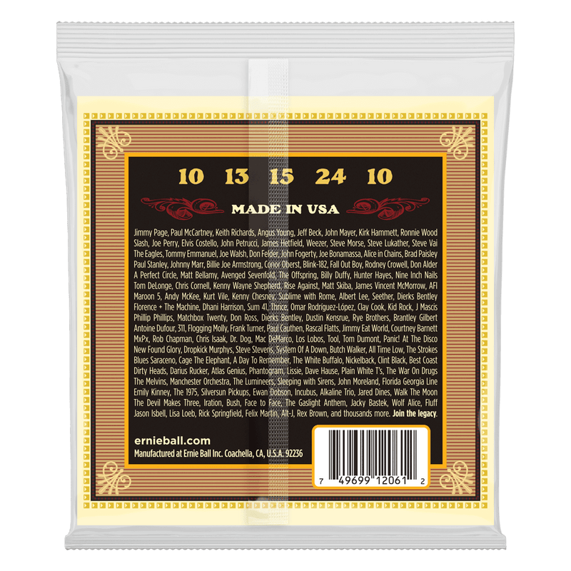 Ernie Ball Earthwood 80/20 Bronze 5-String Banjo Strings - 10-24