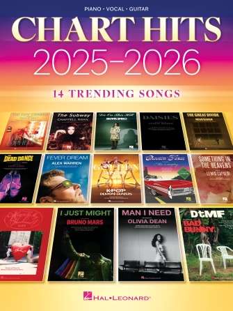 Chart Hits of 2025 - 2026 - Piano, Vocal, Guitar (PVG)