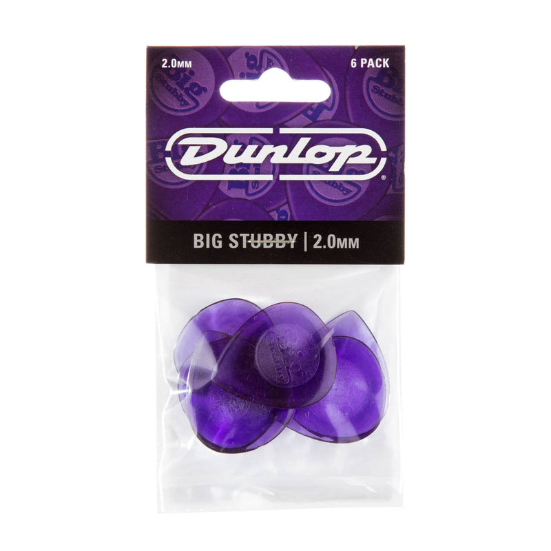 Dunlop 2.0mm Big Stubby Picks - 6 Pack