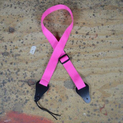 Ukulele Strap – Pink Webbing