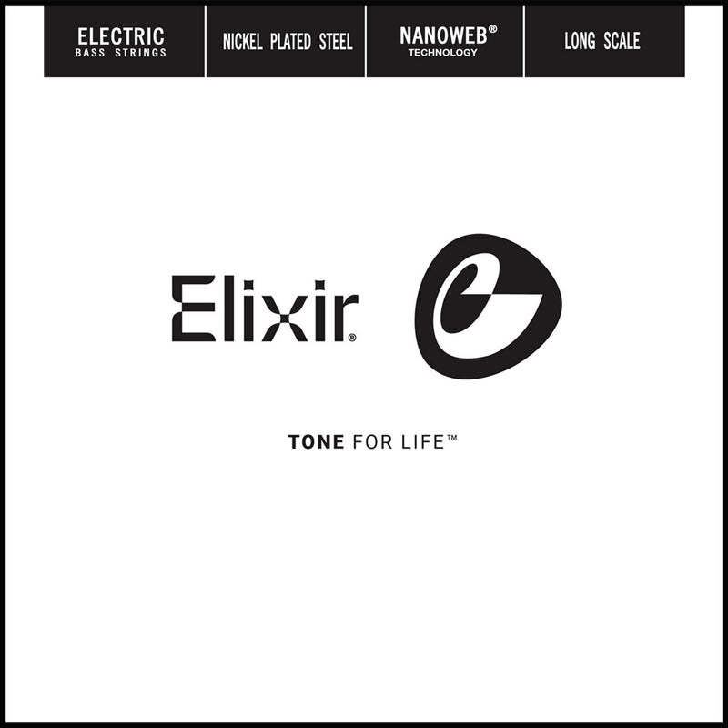 Elixir 15365 Nanoweb Single Bass String .065