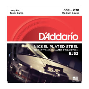 D'Addario 4-String Tenor Banjo Nickel Strings