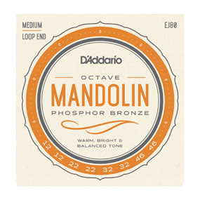 D'Addario Phosphor Bronze Octave Mandolin Strings (Loop End)