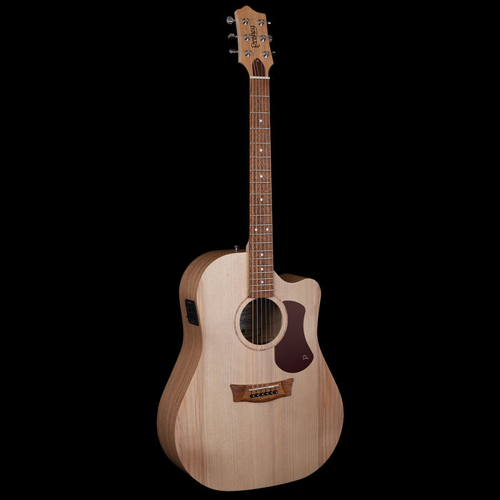 Pratley Entertainer Series Dreadnaught Solid Bunya Top, Solid Qld Maple Back & Sides w/ Cutaway w/ Pickup w/ Case