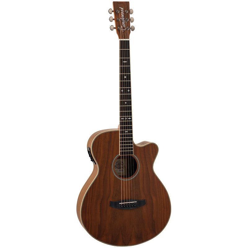 Tanglewood Reunion Pro Super Folk C/E All Figured Black Walnut Spruce Solid Top