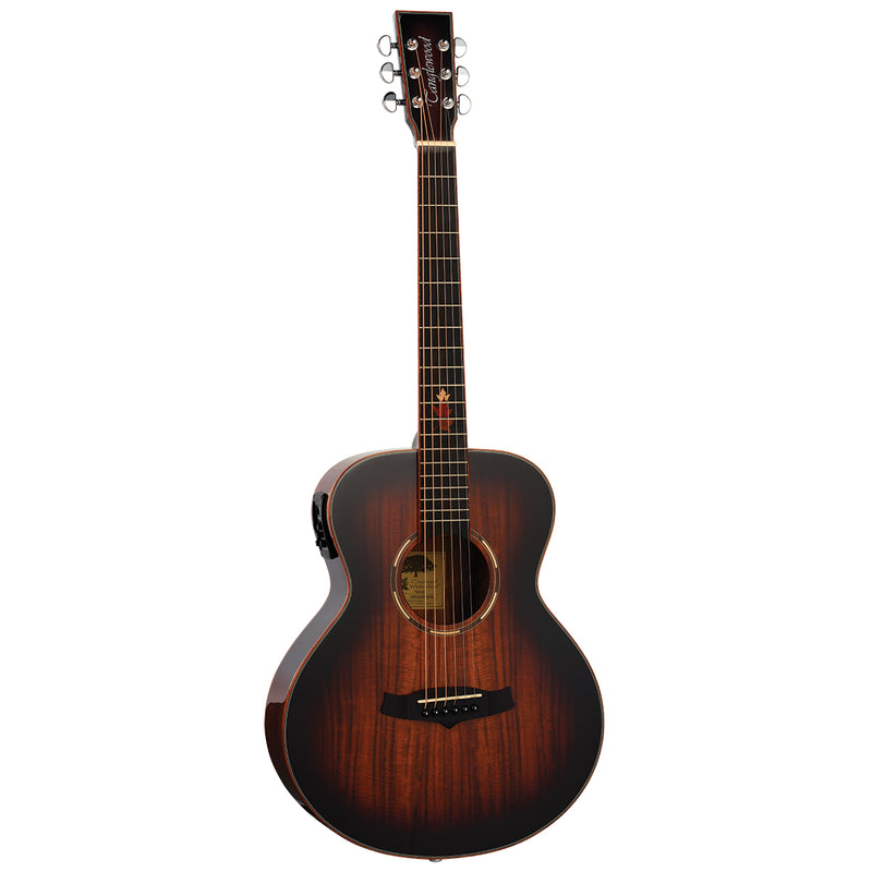 Tanglewood Winterleaf Exotic Mini All Figured Koa Autumn Burst Gloss