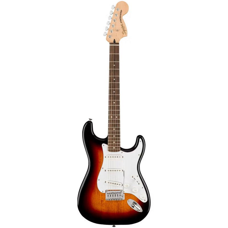 Affinity Series Stratocaster Laurel Fingerboard White Pickguard 3-Color Sunburst