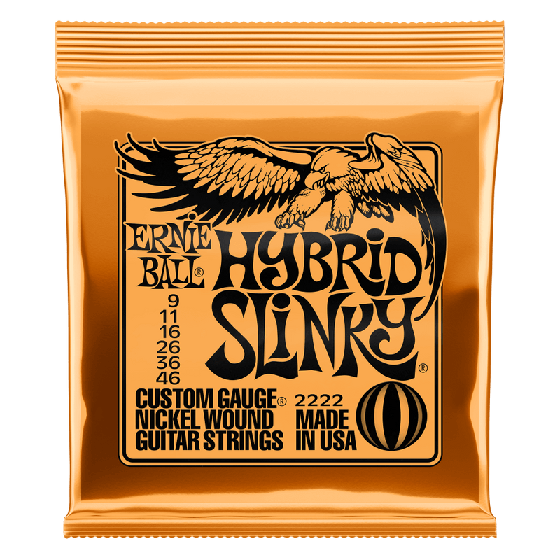 Ernie Ball Hybrid Slinky Nickel Wound Electric Guitar Strings - 9-46