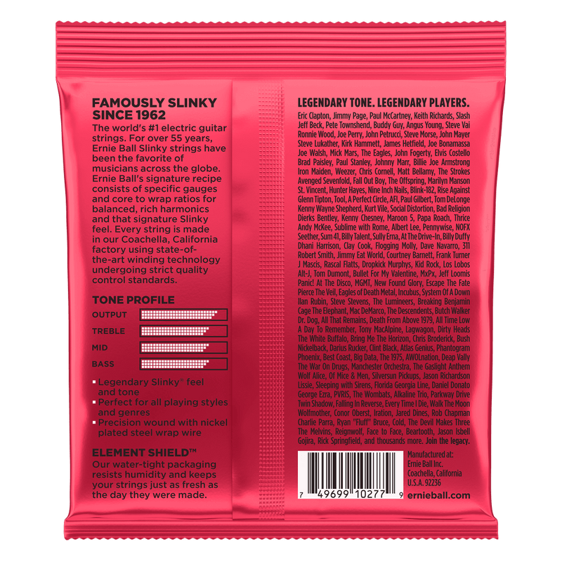 Ernie Ball Burly Slinky Nickel Wound Electric Guitar Strings - 11-52