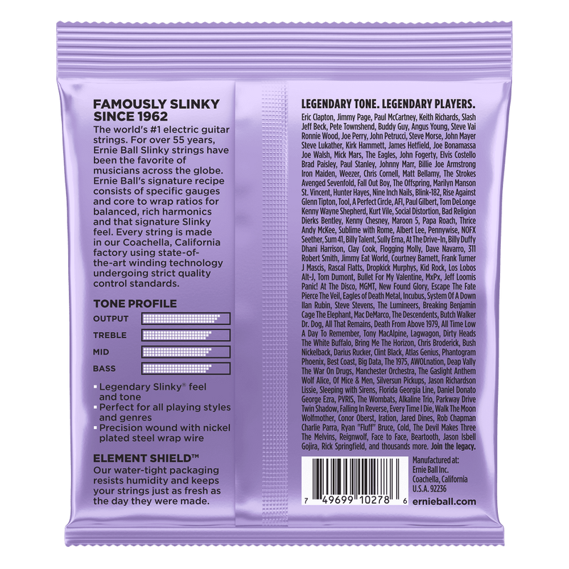 Ernie Ball Ultra Slinky Nickel Wound Electric Guitar Strings - 10-48