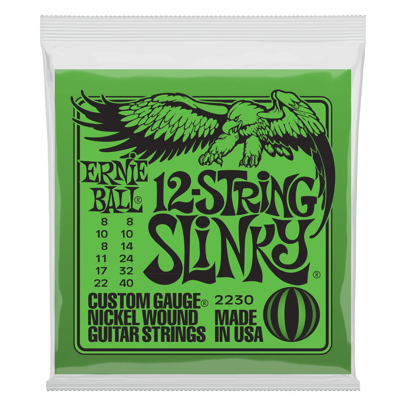 Ernie Ball 12-String Slinky Electric Guitar Strings - 08/40 Gauge