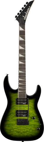 Jackson JS Series Dinky JS20 DKQ 2PT Amaranth Fingerboard Transparent Green Burst