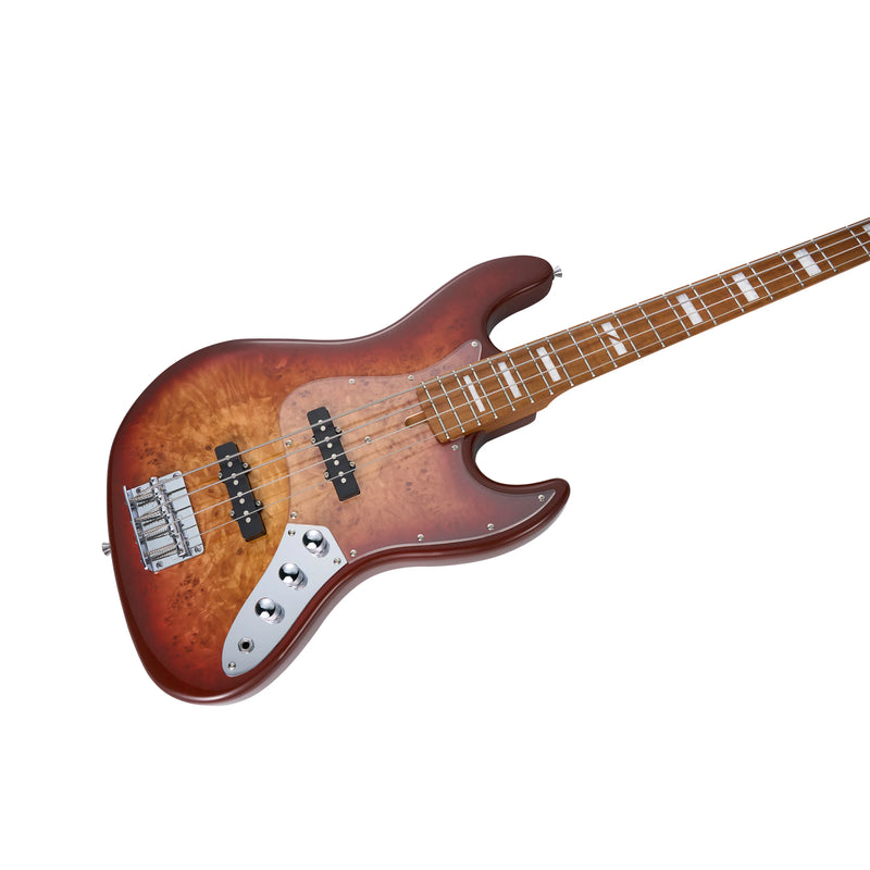 Mooer MBJ420 Bass Guitar – Red Burst w/ Gig Bag