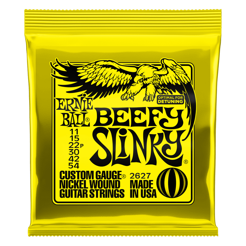 Ernie Ball Beefy Slinky Nickel Wound Electric Guitar Strings - 11-54