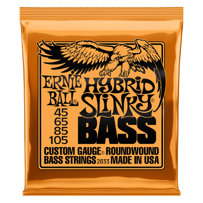 Ernie Ball Hybrid Slinky 4-String Nickel Wound Electric Bass Strings - 45-105