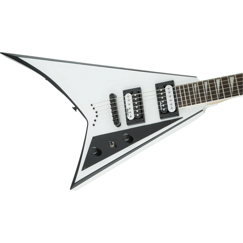 Jackson JS Series Rhoads JS32T Amaranth Fingerboard - White with Black Bevels