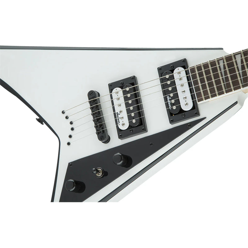 Jackson JS Series Rhoads JS32T Amaranth Fingerboard - White with Black Bevels
