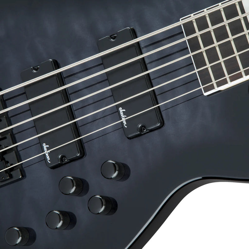 Jackson JS Series Concert Bass JS3VQ - Transparent Black Burst