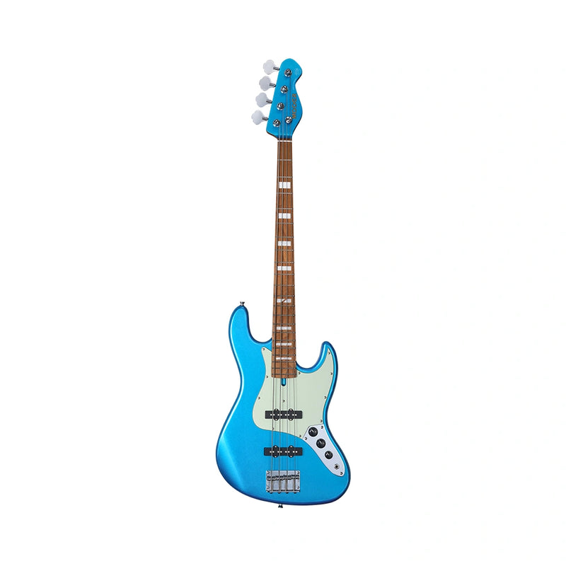 Mooer MBJ410 Bass Guitar – Metallic Blue w/ Gig Bag