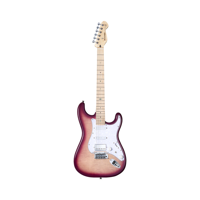 Mooer MSC30 Electric Guitar – Rose Purple w/ Gig Bag