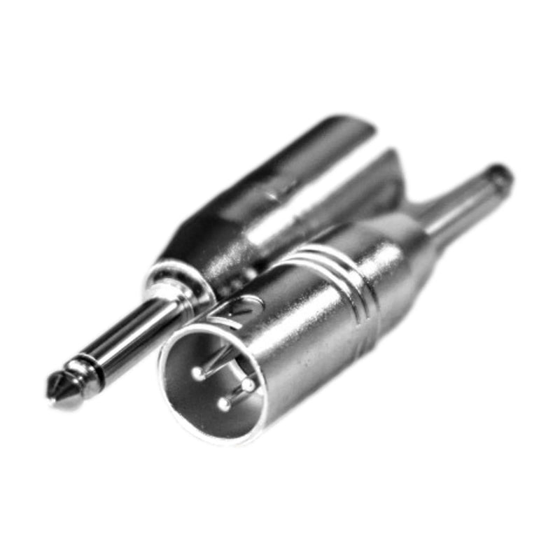 Audio Adapter - 6.3mm Mono Jack (Male) to XLR (Male) - Each
