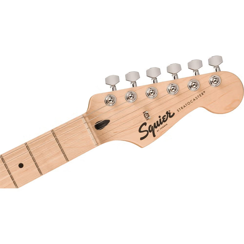 Squier Sonic Stratocaster Maple Fretboard, White Pickguard - Black