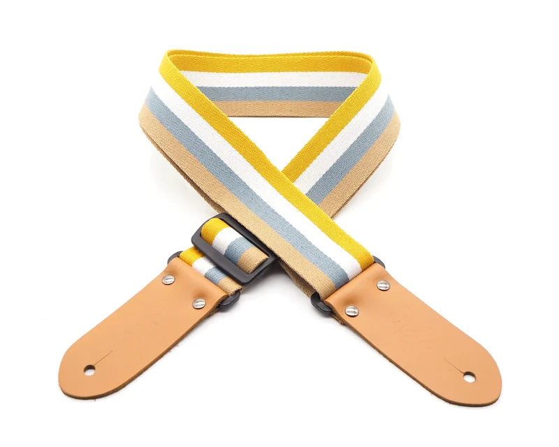 DSL 2-Inch Stripe Poly/Cotton Guitar Strap (Various Colours)
