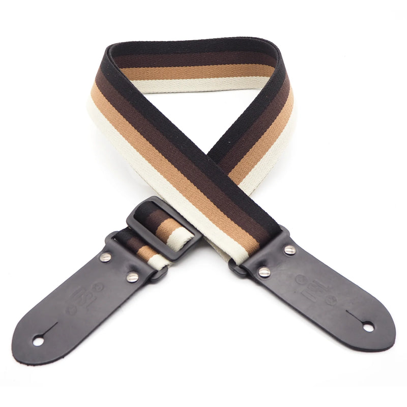 DSL 2-Inch Stripe Poly/Cotton Guitar Strap (Various Colours)