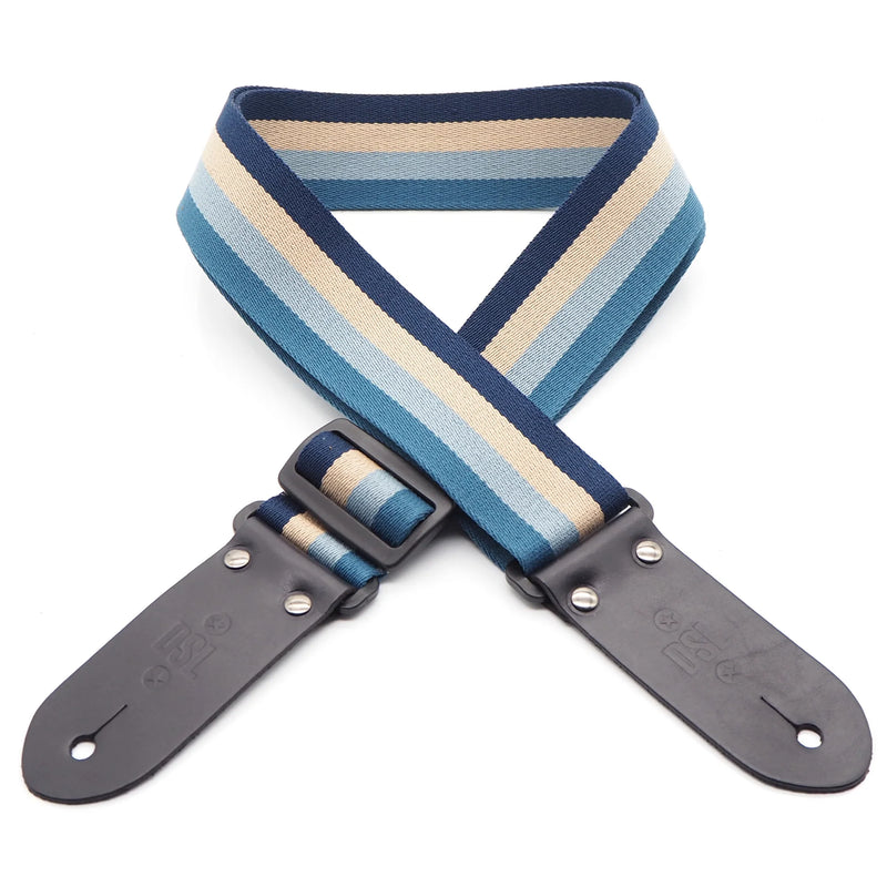 DSL 2-Inch Stripe Poly/Cotton Guitar Strap (Various Colours)