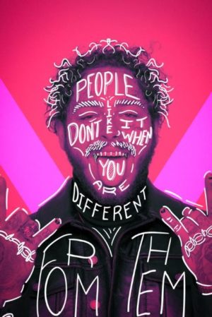 Post Malone Different - Poster