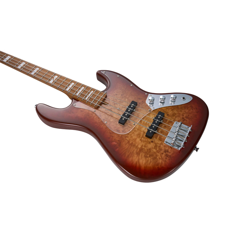 Mooer MBJ420 Bass Guitar – Red Burst w/ Gig Bag