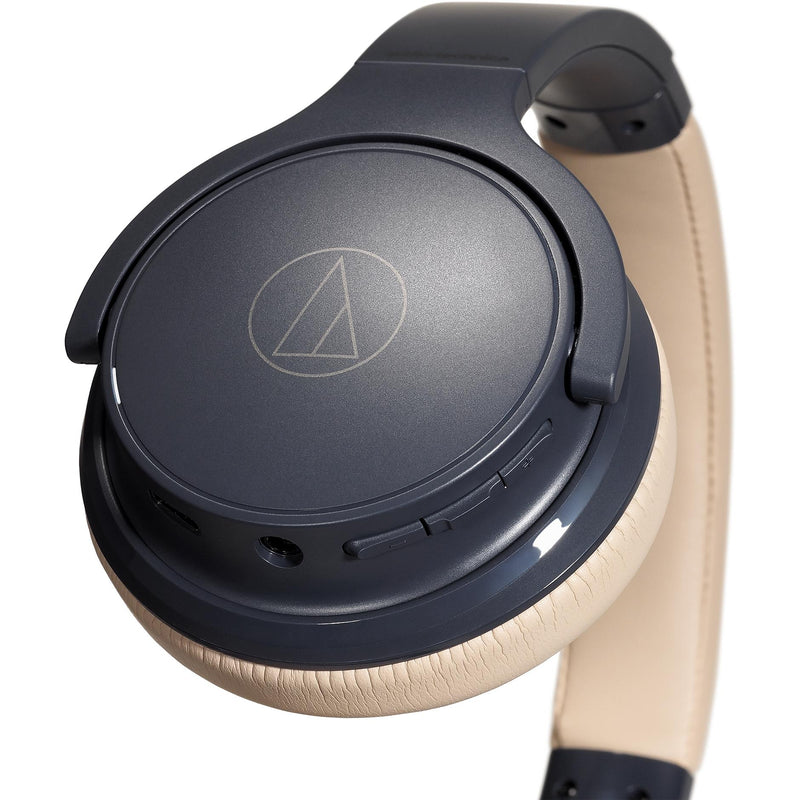 Audio-Technica ATH-S220BT Wireless On-Ear Headphones (Navy)