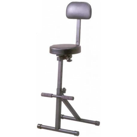Guitar Stool w/ Back Support Heavy Duty Black