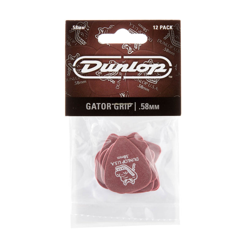 Dunlop .58mm Gator Grip Picks - 12 Pack